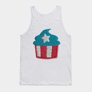 Embroidery American Cupcake Tank Top